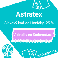 Astratex sleva (kupón): Slevový kód od Haničky -25 % - Náhled slevového kódu