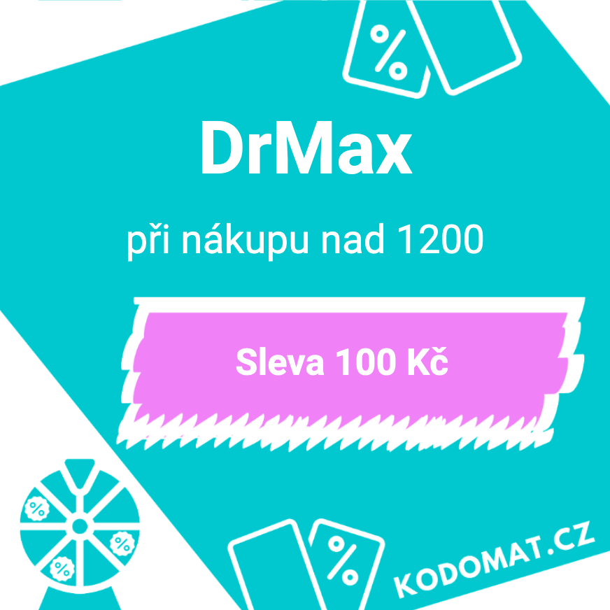 Dubnový slevový kód Dr. Max: Sleva 100 Kč při nákupu nad 1200