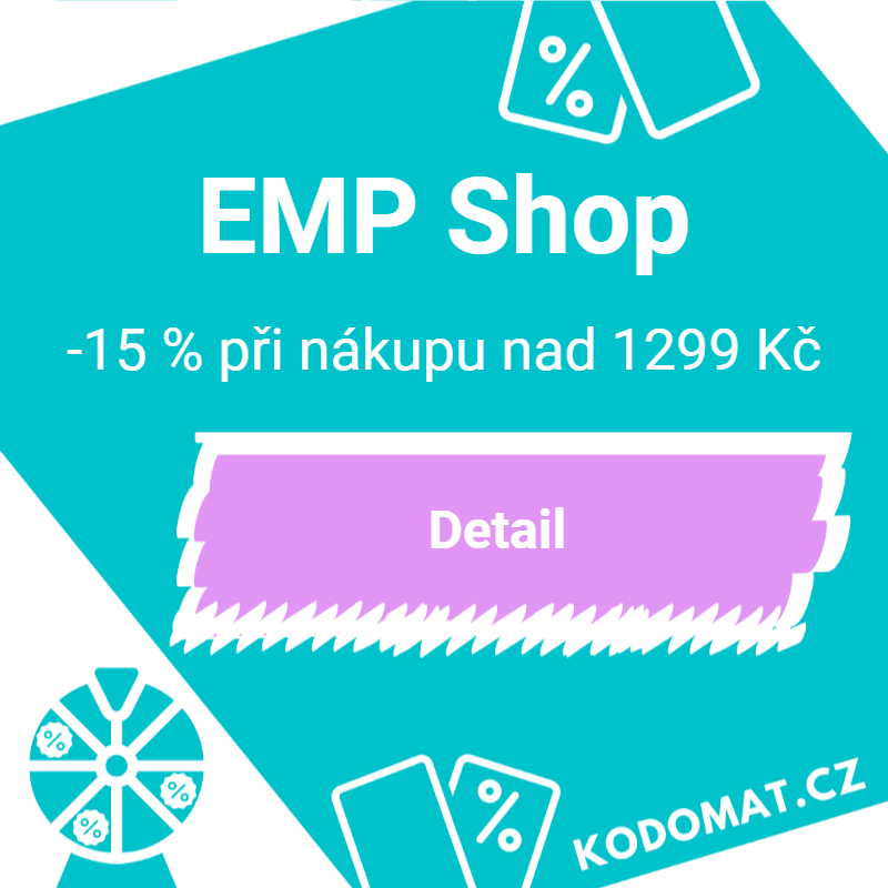 EMP Shop sleva: 15% slevový kód při nákupu nad 1299 Kč