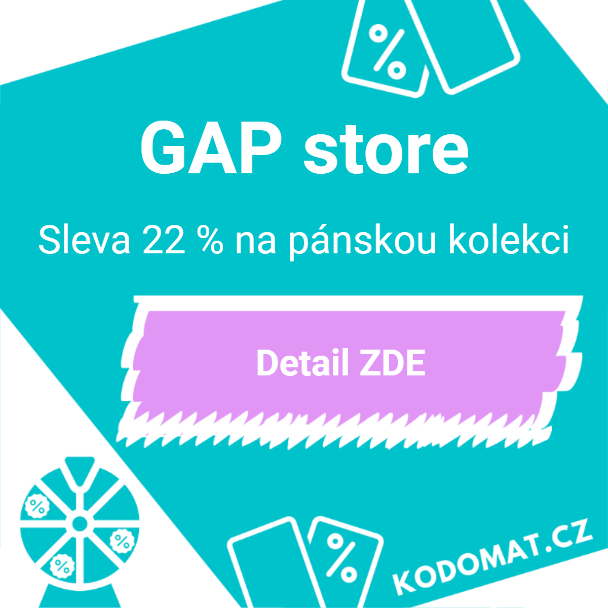 GAP store sleva: Sleva 22 % na pánskou kolekci