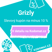 Grizly sleva: Slevový kupón na mínus 10 % - Náhled slevového kódu