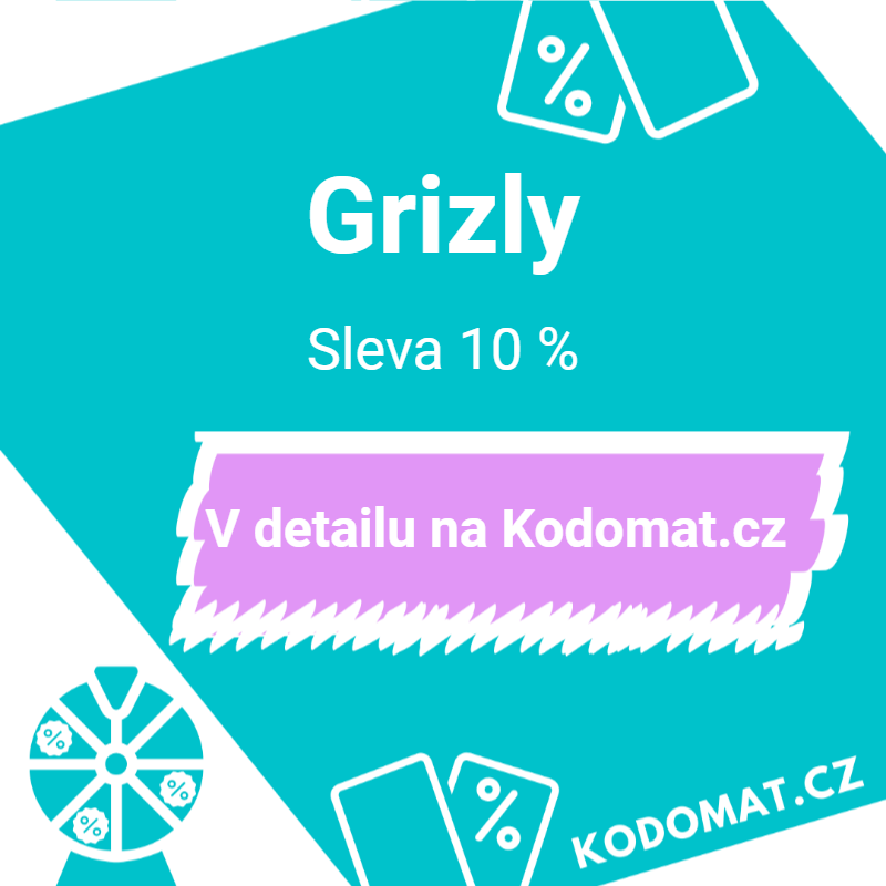 Grizly slevový kód: Sleva 10 % časově omezeno