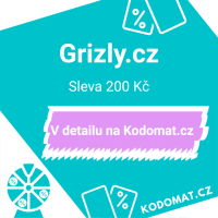Grizly slevový kupón: Sleva 200 Kč - Náhled slevového kódu