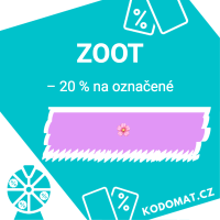 Májová sleva na Zoot: – 20 % na označené - Náhled slevového kódu