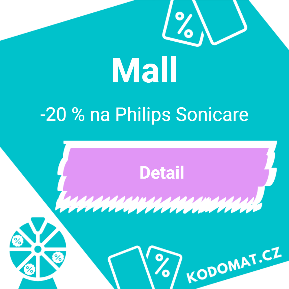 Mall sleva: Slevový kód -20 % na Philips Sonicare 
