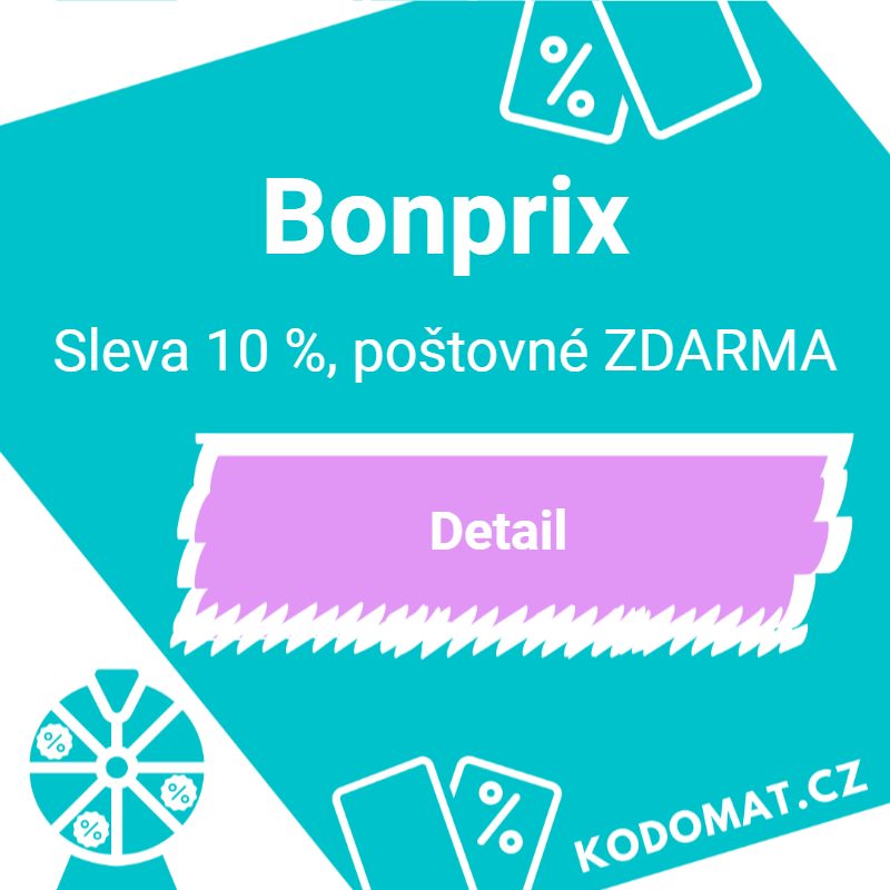 Slevový kód (kupón) BONPRIX: Sleva 10 % a poštovné ZDARMA