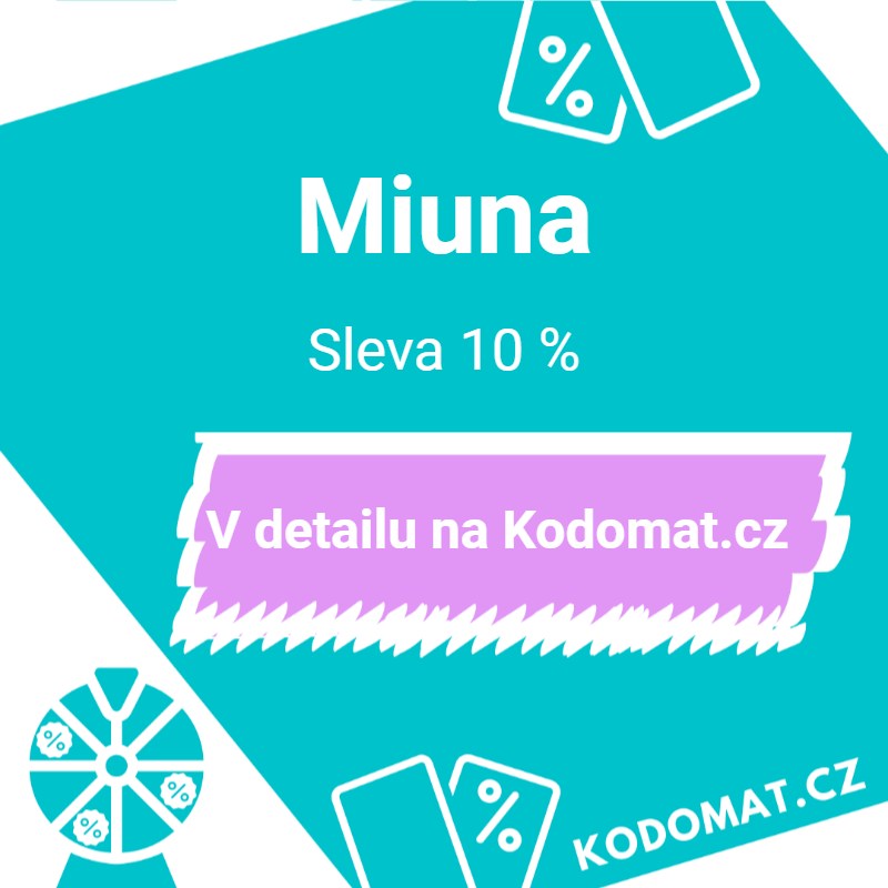 Slevový kód (kupón) Miuna: Sleva 10 %