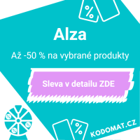 Slevový kód na Alzu: Sleva až 50 % na vybrané produkty - Náhled slevového kódu