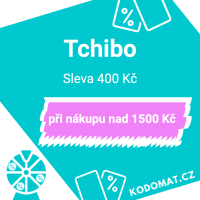 Slevový kód v aplikaci Tchibo: Sleva 400 Kč při nákupu nad 1500 Kč - Náhled slevového kódu