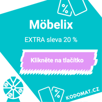Slevový kód (kupón) Möbelix: EXTRA sleva 20 % - Náhled slevového kódu