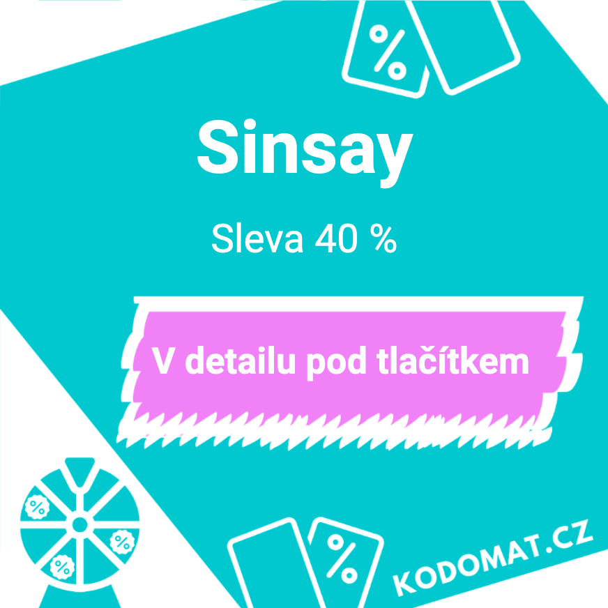 Slevový kód (kupón) Sinsay: Sleva 40 %